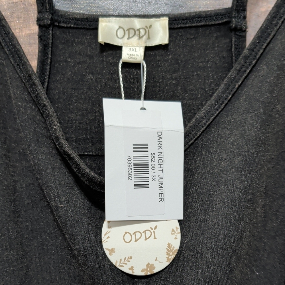 ODDY Dark Night Jumper in Black - Picture 2 of 5